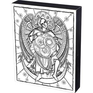 Primitives by Kathy decorative box sign Aquarius